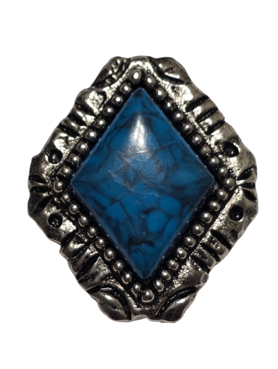 Vintage Accessories - Southwestern Navajo Western Style Vintage Nonny Silver Collar Clip Button Cover